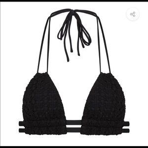 NWT Montce Swim Black Bikini Top